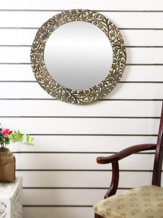 Hosley Beautiful Elegance Designer Wooden Frame Wall Mirror for Home / Office/ Decoration