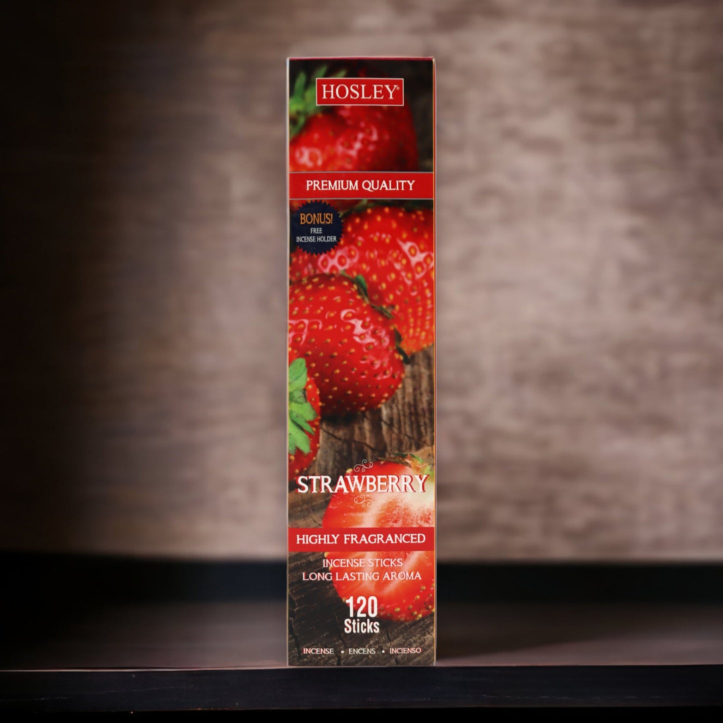Hosley Strawberry Fragrance Incense Sticks