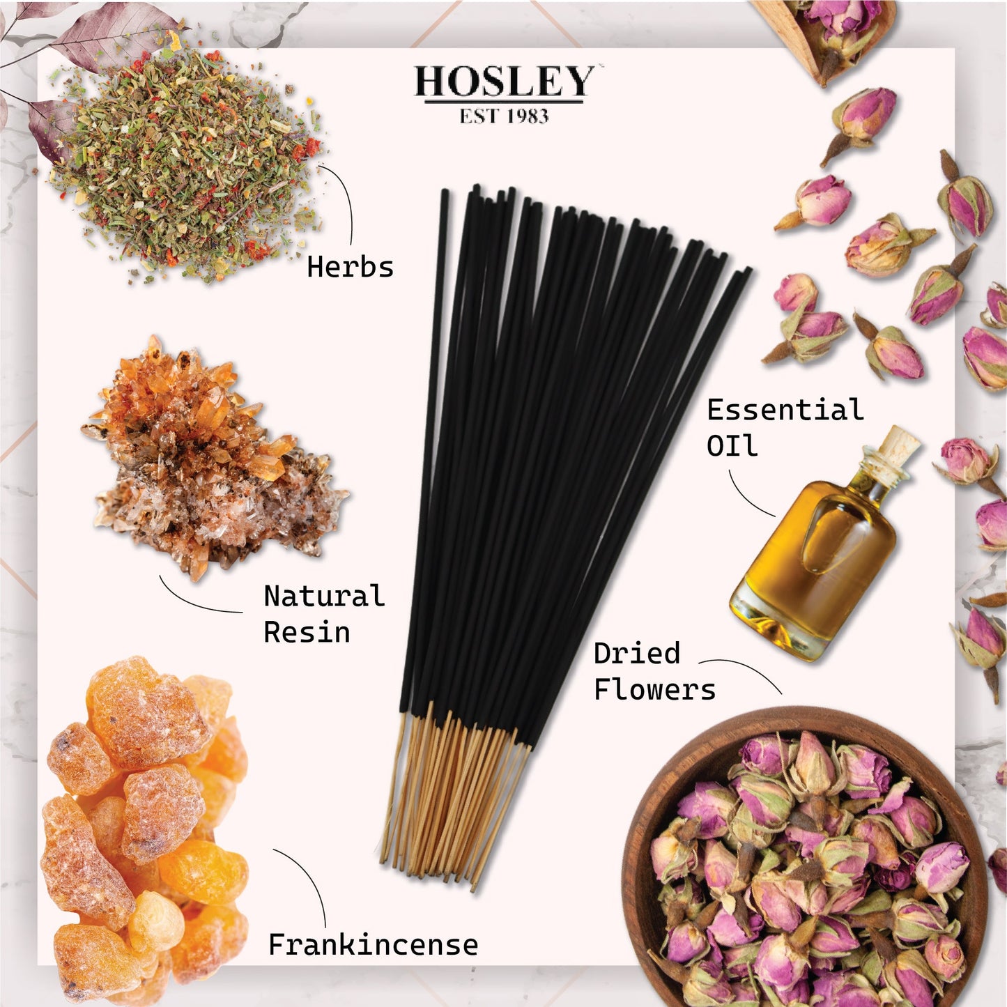 Hosley Frankincense Fragrance Incense Sticks