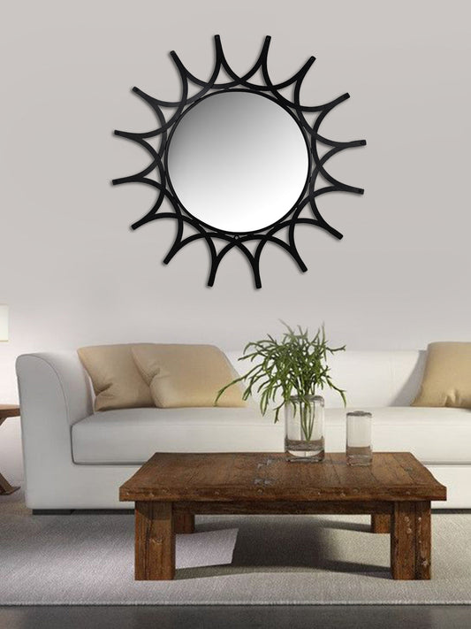 Hosley Decorative Sunflower Iron Wall Mirror