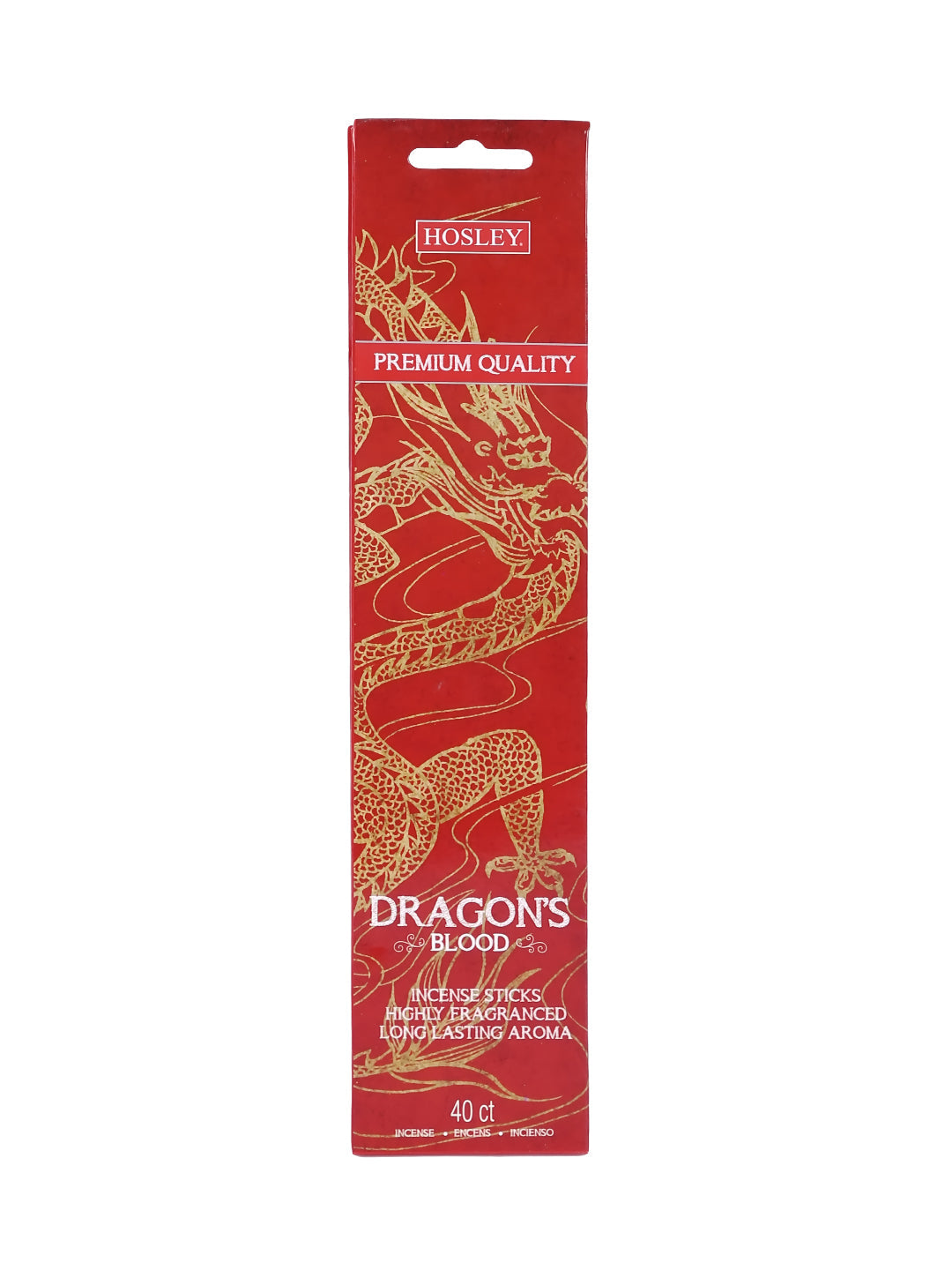 Set of 240 Highly Fragranced Hosley® Dragon Blood Incense Sticks (packed in forty piece count boxes) with bonus Decorative Butterfly Shaped Wooden Holder