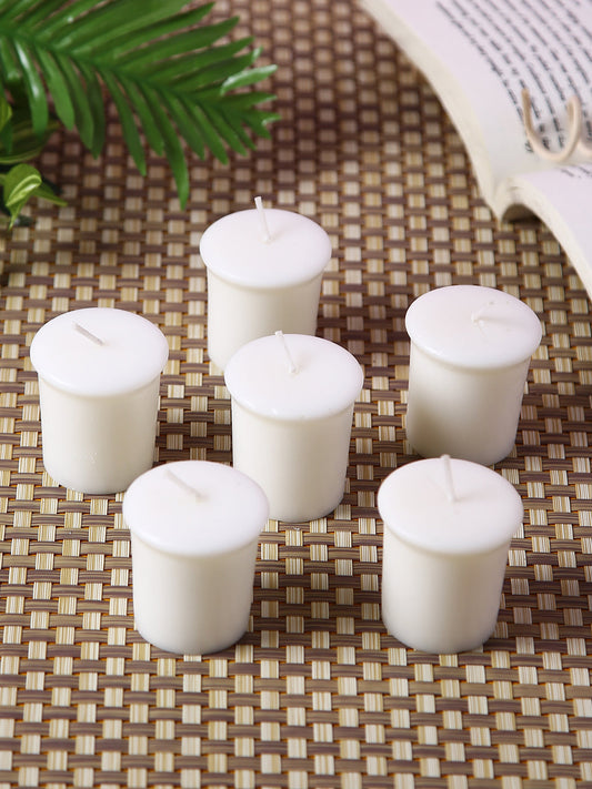 Set of 6 Hosley® 15 Hours Burn Time Each Unscented Votive Candles