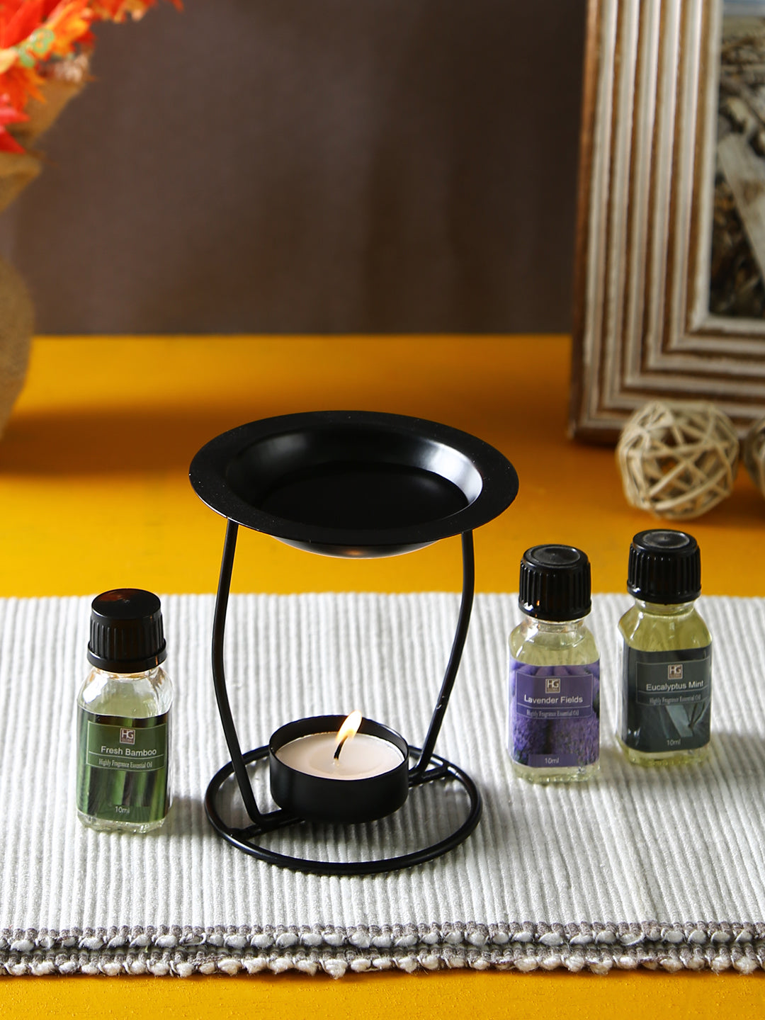 Set Of 3 Hosley® 10ML Each Highly Fragranced Oils - Lavender Fields, Eucalyptus Mint and Fresh Bamboo