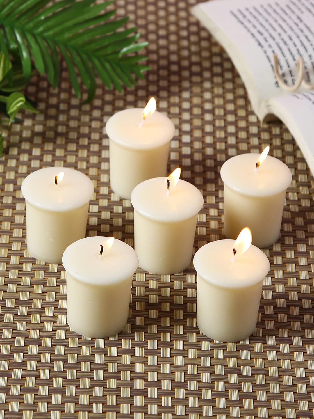 Set of 6 Hosley® 15 Hour Burn Time Each, Sweet Pea Jasmine Highly Fragranced  Votive Candles