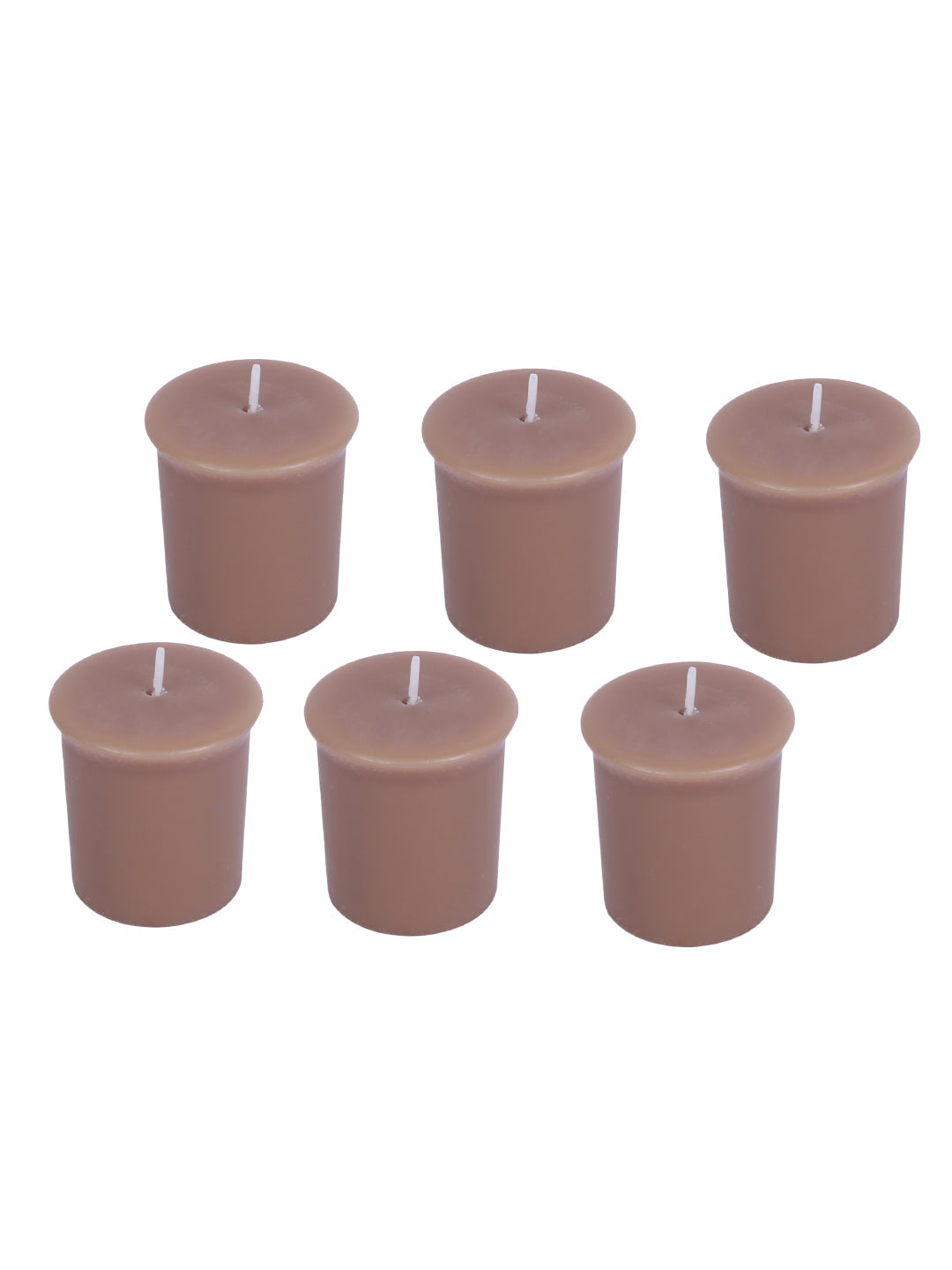 Set of 6 Hosley® 15 Hour Burn Time Each, Rustic Sandalwood Highly Fragranced Votive Candles
