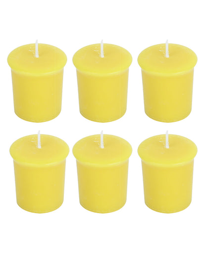 Set of 6 Hosley® 15 Hour Burn Time Each, Lemon Bar Highly Fragranced  Votive Candles
